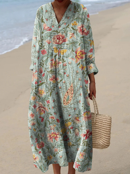 Soraya | Vestido de verano ligero de manga larga