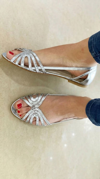 Sandalias Eleonora Verano color oro claro