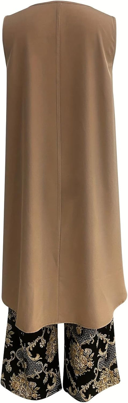 Tránsito™ | Conjunto de túnica bohemia y pantalón de pierna ancha