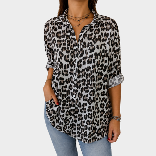 Blusa ligera con estampado colorido