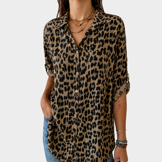 Blusa ligera con estampado colorido