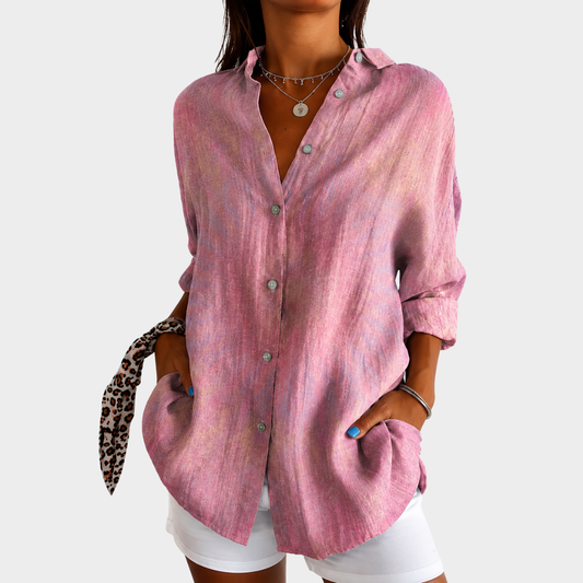 Blusa ligera con estampado colorido