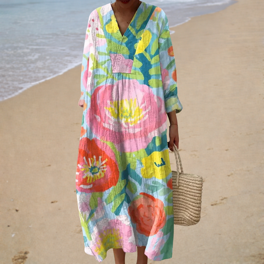 Vestido de verano estampado que resalta
