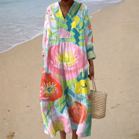 Vestido de verano estampado que resalta