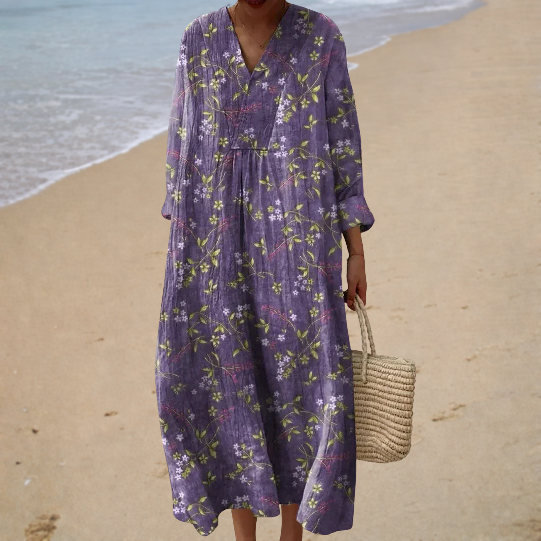 Solène | Vestido largo floral