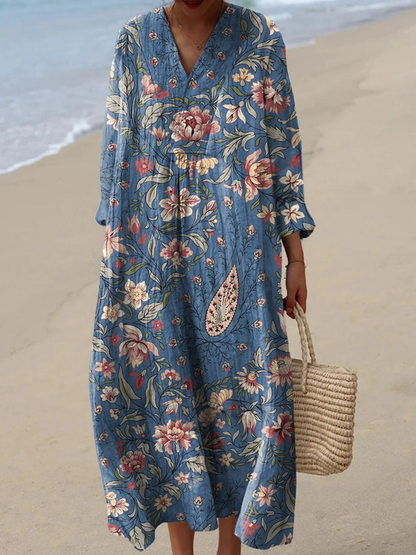 Soraya | Vestido de verano ligero de manga larga