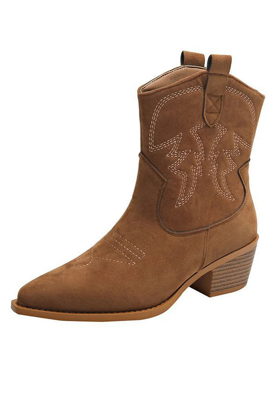 Ellie | Botines de tacón de aguja estilo western