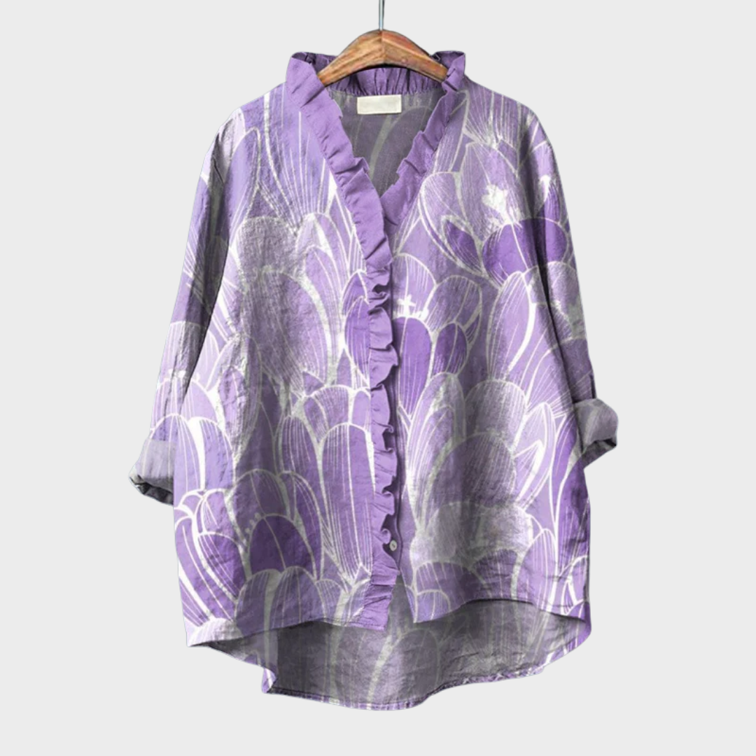 Laura | Blusa floral refinada