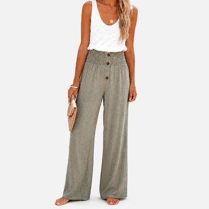 Riana - Pantalones holgados de cintura alta