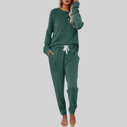 JOCELYN™ - Conjunto informal de manga larga con pantalón deportivo