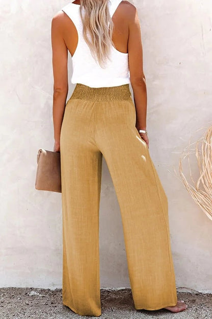 Riana - Pantalones holgados de cintura alta