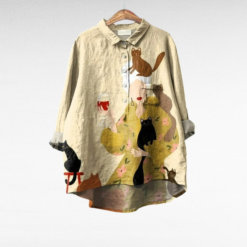 Ariané | Blusa de gatos poéticos