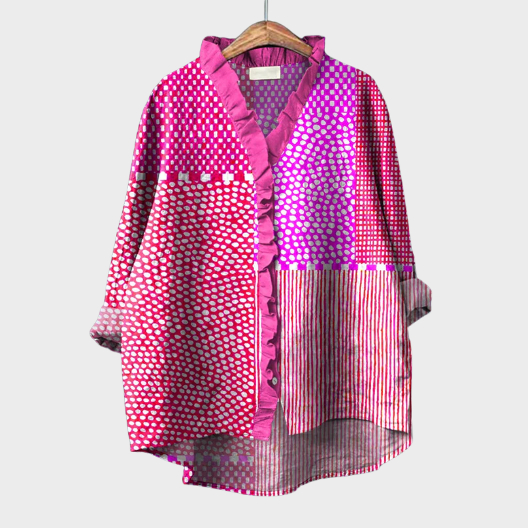 Cassandra | Blusa estampada vibrante