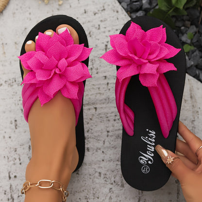 Sandalias elegantes con flores