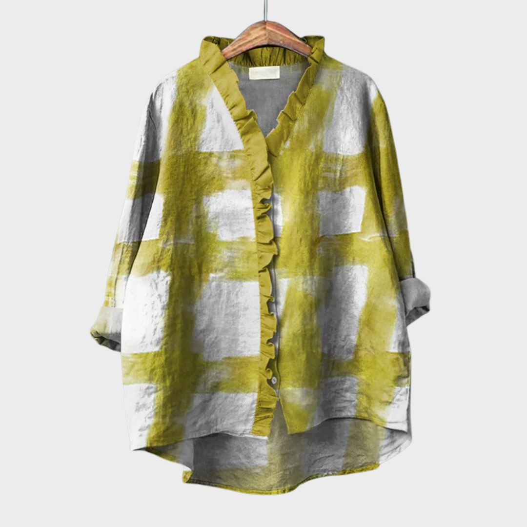 Melissa | Blusa elegante con estampado gráfico