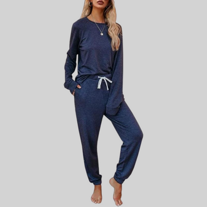 JOCELYN™ - Conjunto informal de manga larga con pantalón deportivo