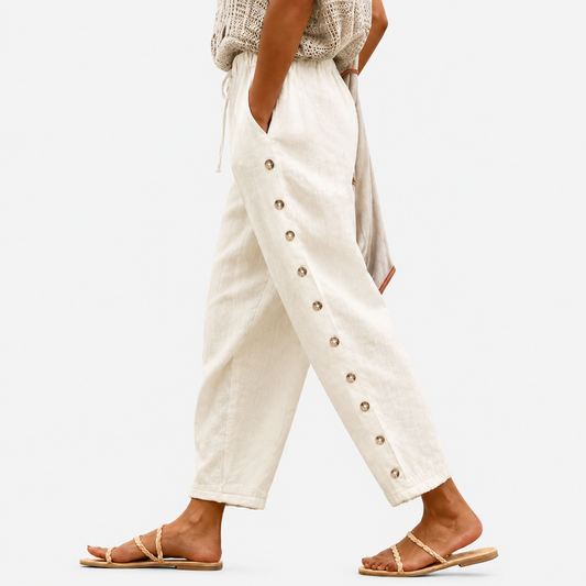 Pantalones con botones Duna de arena
