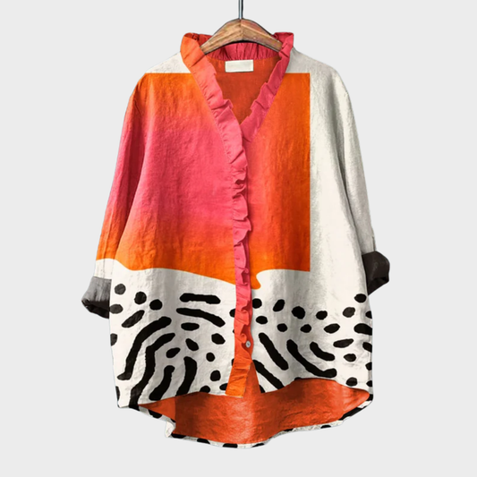 Garance | Blusa moderna con estampado gráfico