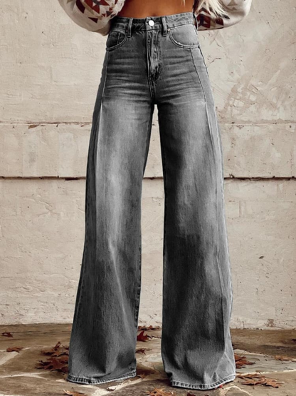 Avery™ - Pantalones casuales de pierna ancha con estilo
