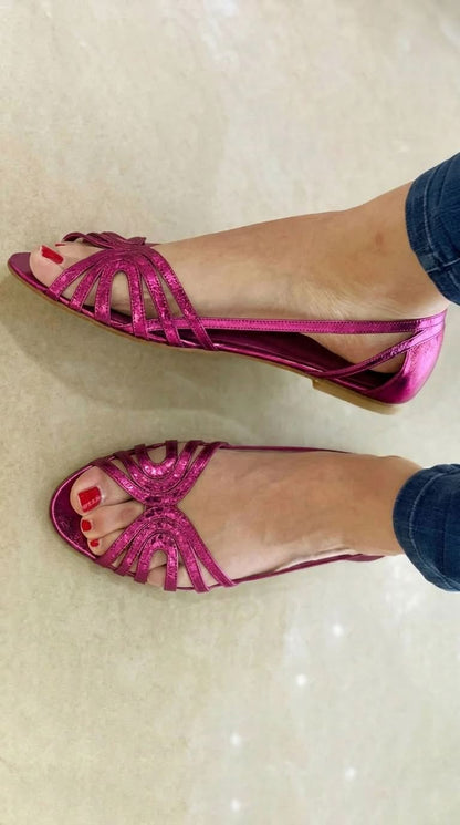 Sandalias Eleonora Verano color oro claro