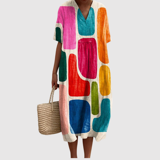 Clarissa | Vestido de verano ligero de manga corta