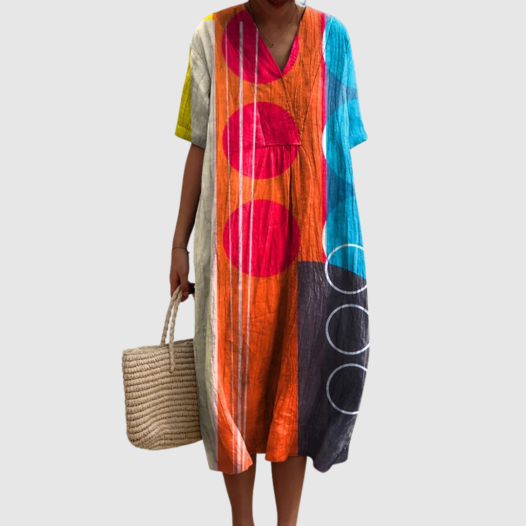 Elodia | Vestido de verano ligero de manga corta