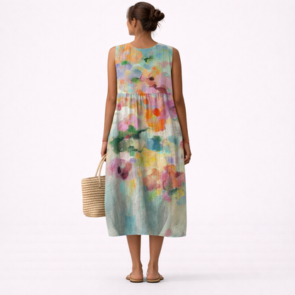 Karla™ | Elegante vestido midi multicolor