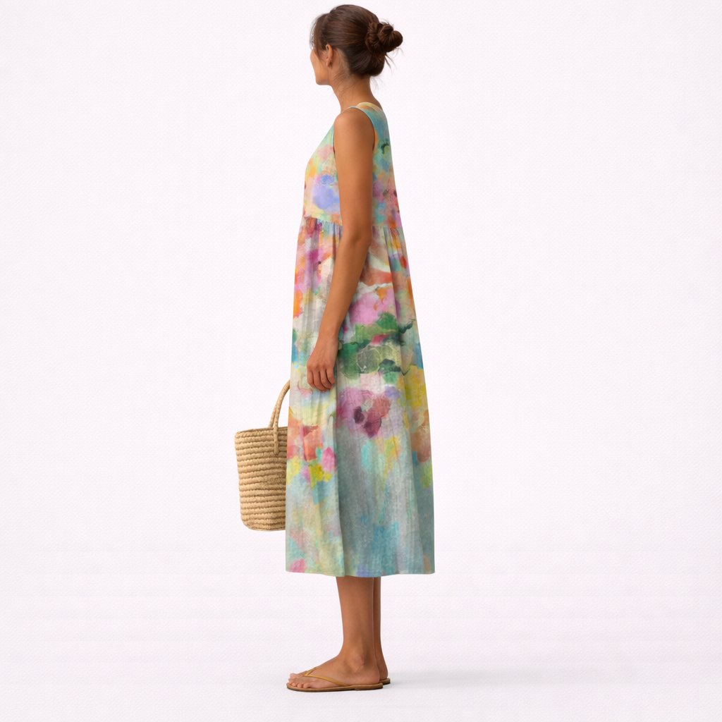 Karla™ | Elegante vestido midi multicolor