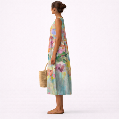 Karla™ | Elegante vestido midi multicolor