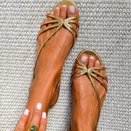 Sandalias Ginevra Dorado Elegancia de verano