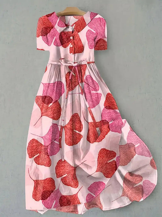 Camille | Vestido floral rosa pálido