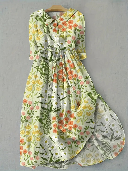 Florine | Vestido floral fresco de primavera