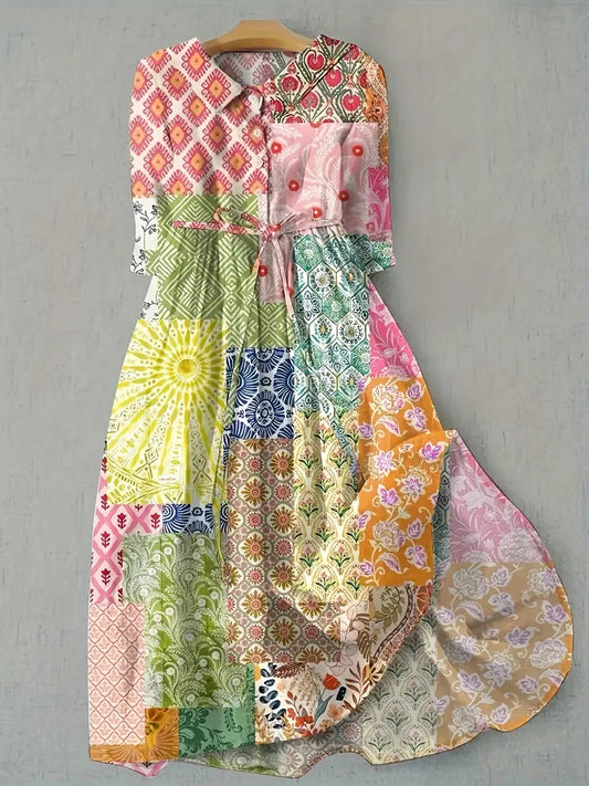 Juliette | Vestido artístico de retazos