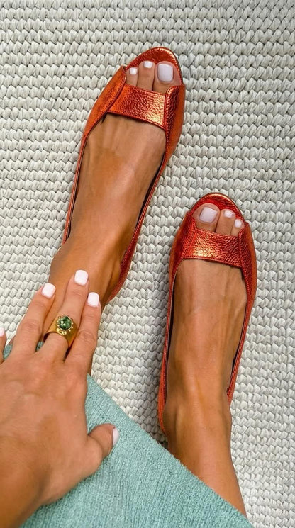 Sandalias Adelina Dorado Chic Confort