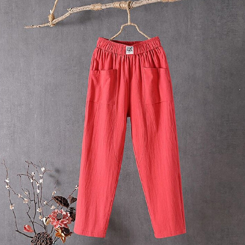 Alyra - Pantalón Relajado con Bolsillos
