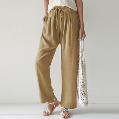Vara - Pantalón de corte relajado con cordón