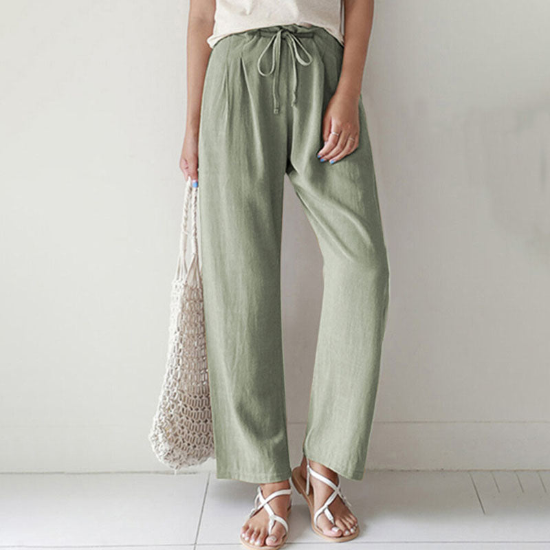Vara - Pantalón de corte relajado con cordón