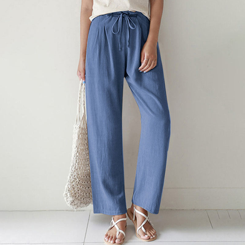 Vara - Pantalón de corte relajado con cordón
