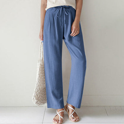 Vara - Pantalón de corte relajado con cordón