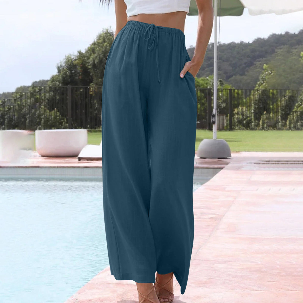 Vivian - Pantalones elegantes de verano