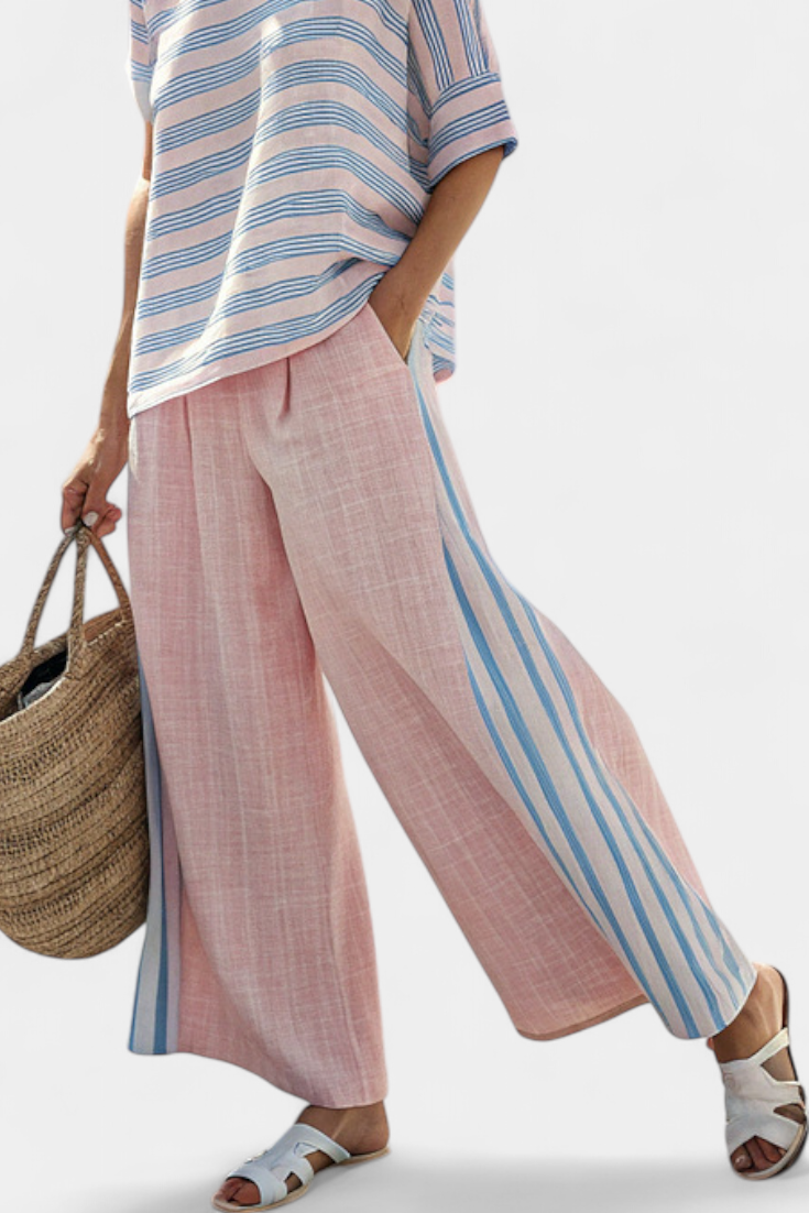 Virella | Conjunto de lino suave pastel