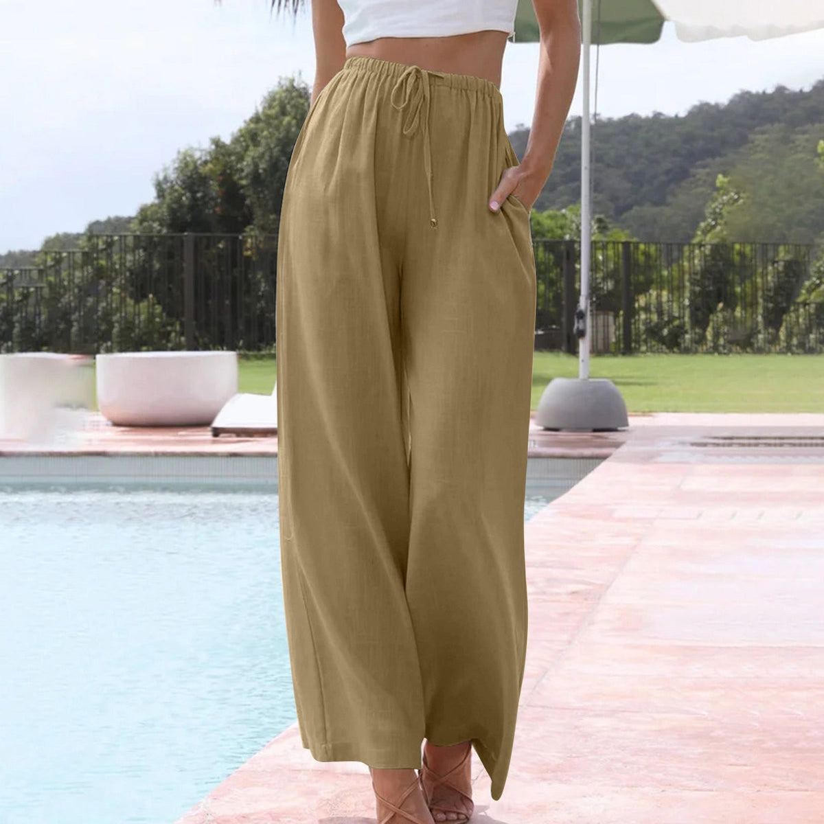 Vivian - Pantalones elegantes de verano
