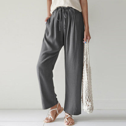 Vara - Pantalón de corte relajado con cordón