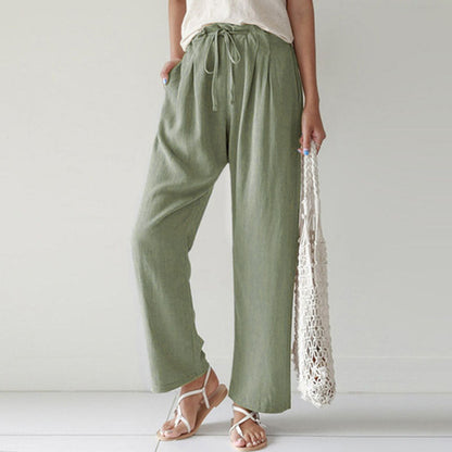 Vara - Pantalón de corte relajado con cordón