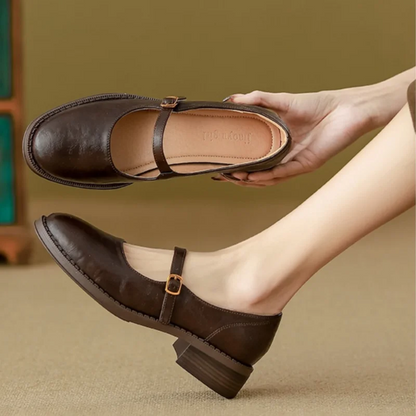Mary Janes clásicas de cuero para mayor comodidad