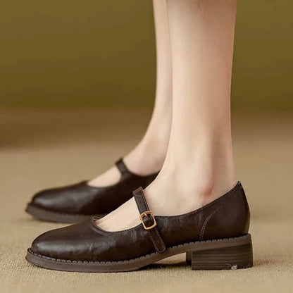 Mary Janes clásicas de cuero para mayor comodidad