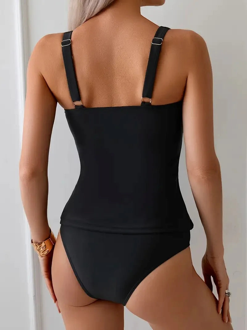 Evelyn | Conjunto de tankini Gracia de Medianoche