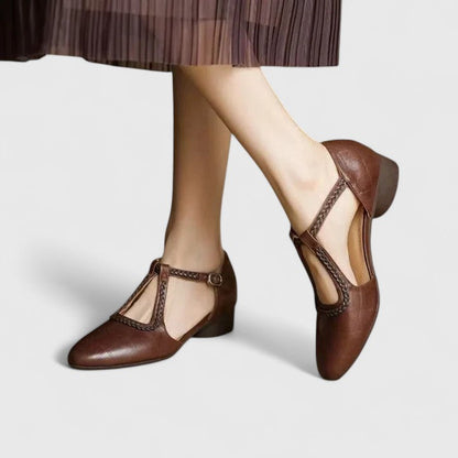 Delphine | Elegantes sandalias planas