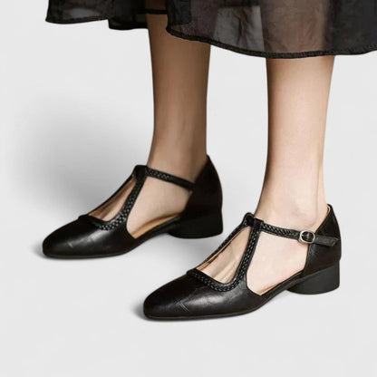 Delphine | Elegantes sandalias planas