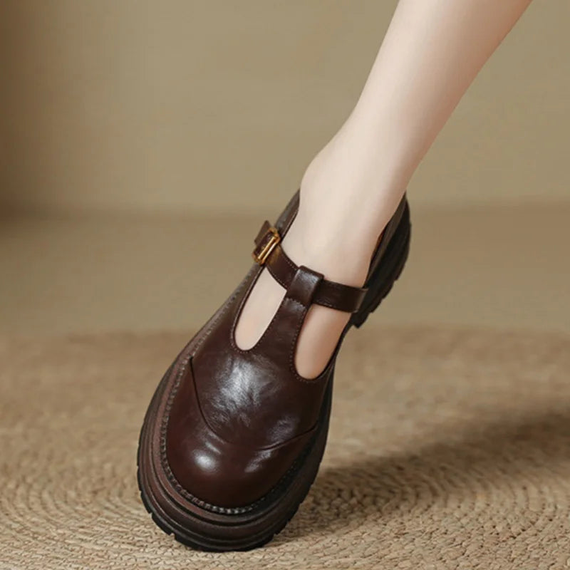 Zapatos Farisse con tira en T